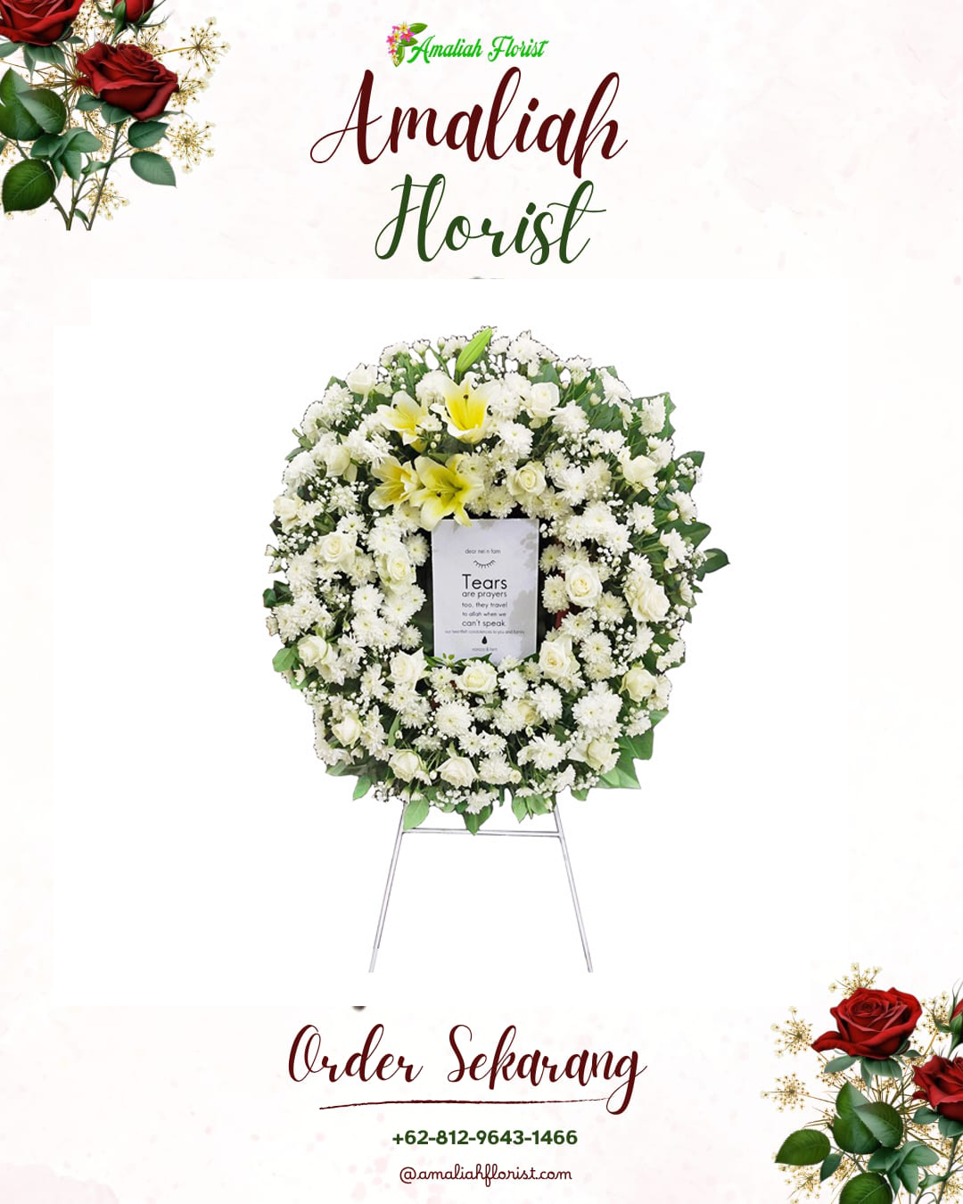 Krans Bunga Duka Baki